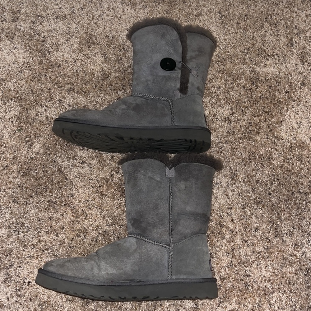 Ugg Australia Bailey Button Gray Boots - image 2